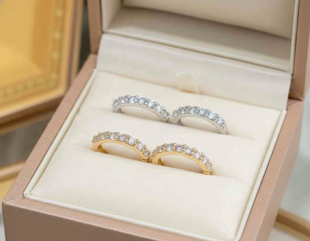 Lab Grown Diamond 0.21 ct 18k yellow gold earrings