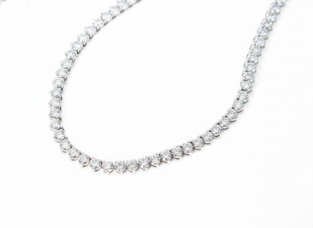 [ ＥＶＥＲ ＧＬＯＷ ☾. ] Moissanite Tennis necklace