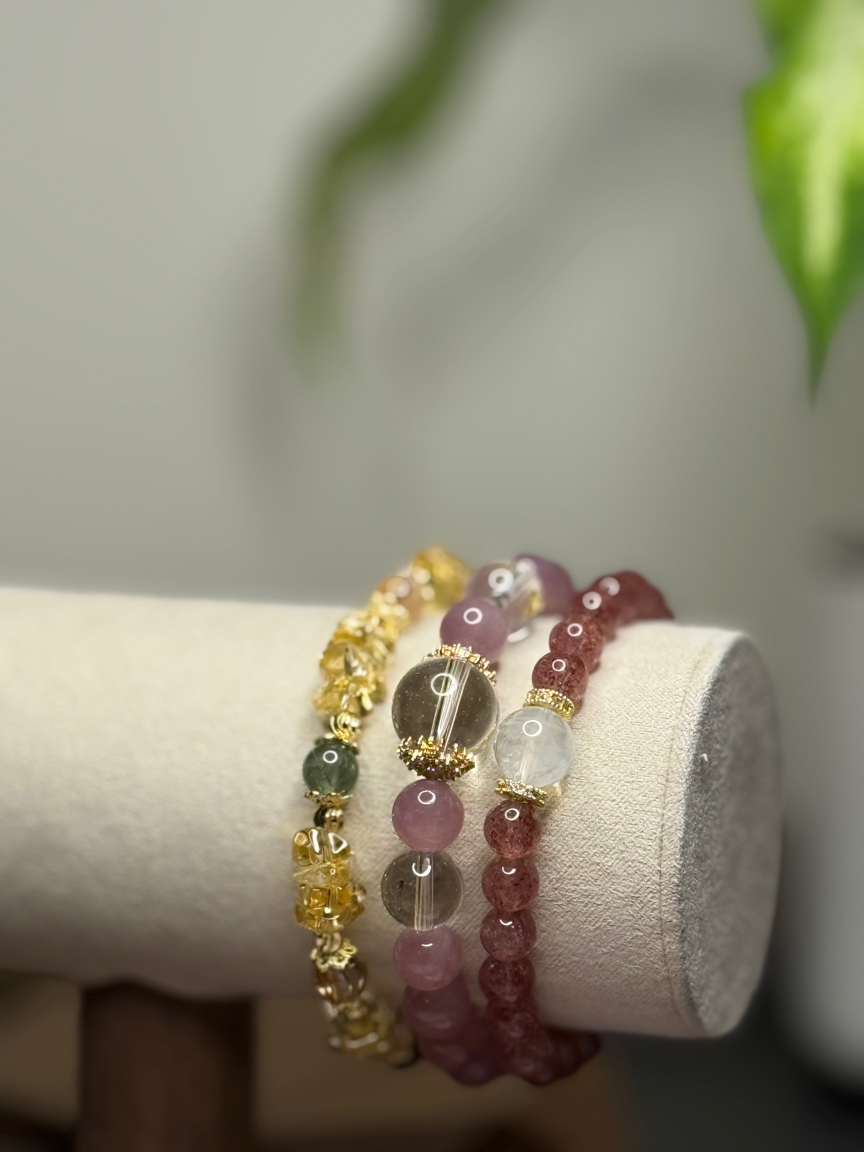 Design · Rutilated Quartz · Citrine 黃水晶設計手鍊