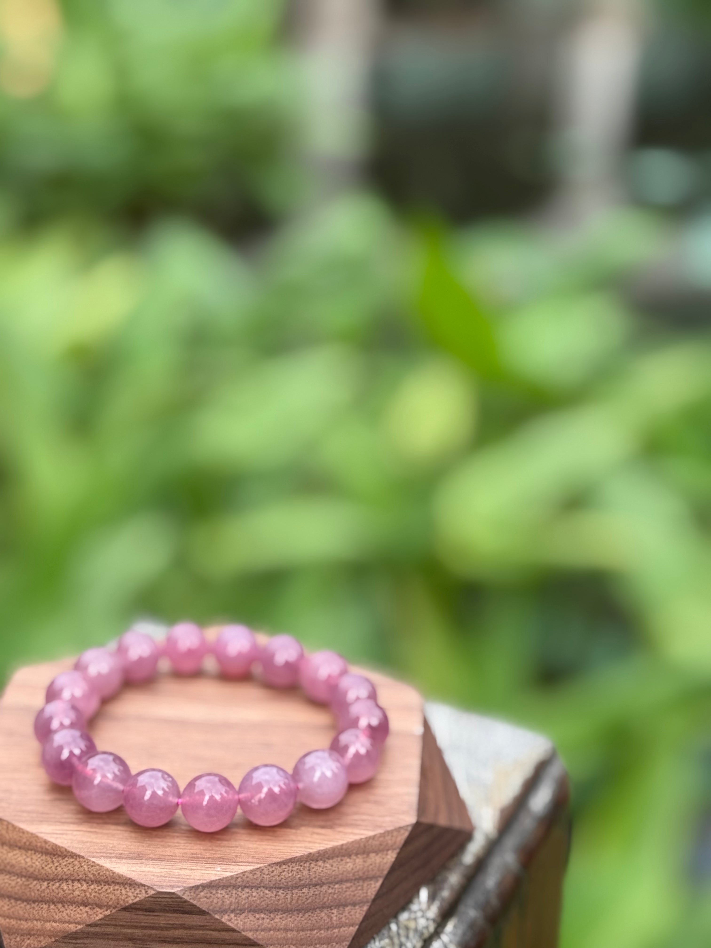 Purple Rose Quartz Bracelet 紫馬粉水晶手串