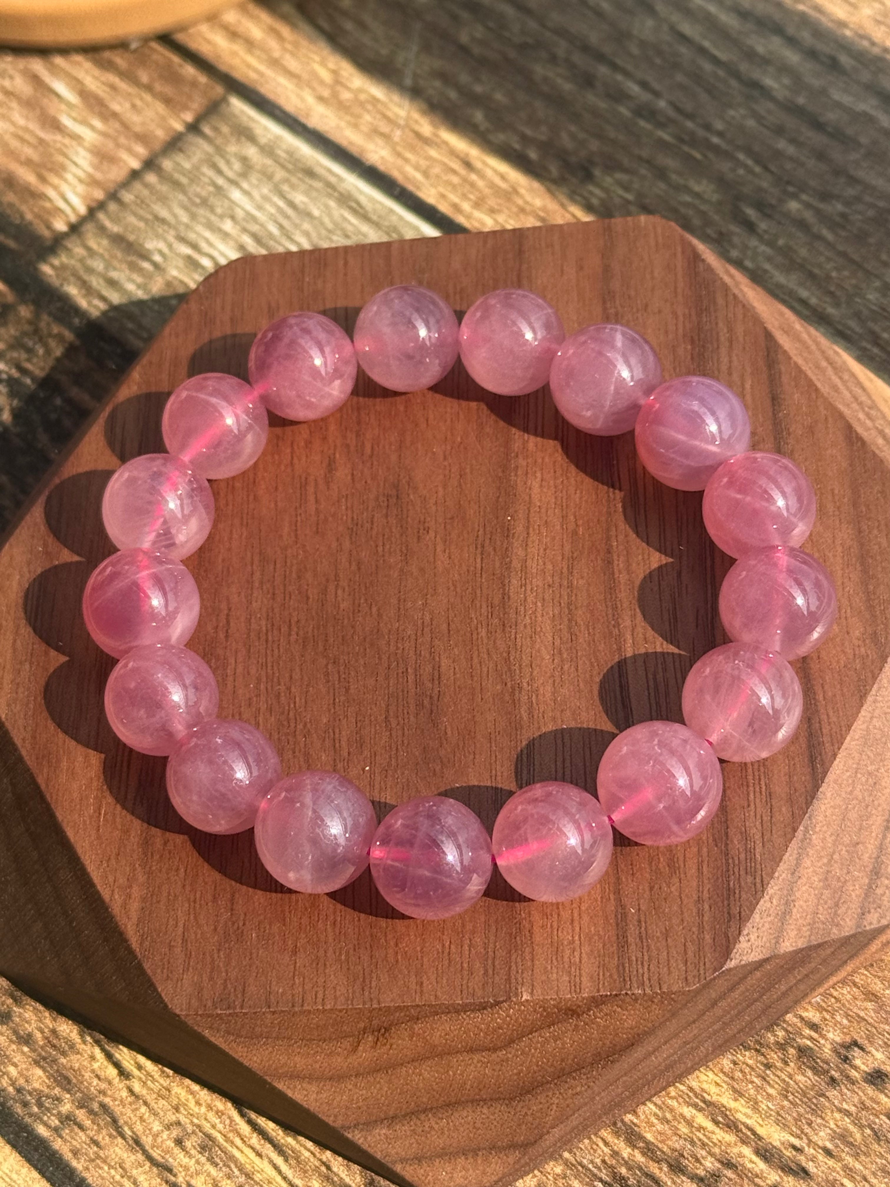 Purple Rose Quartz Bracelet 紫馬粉水晶手串