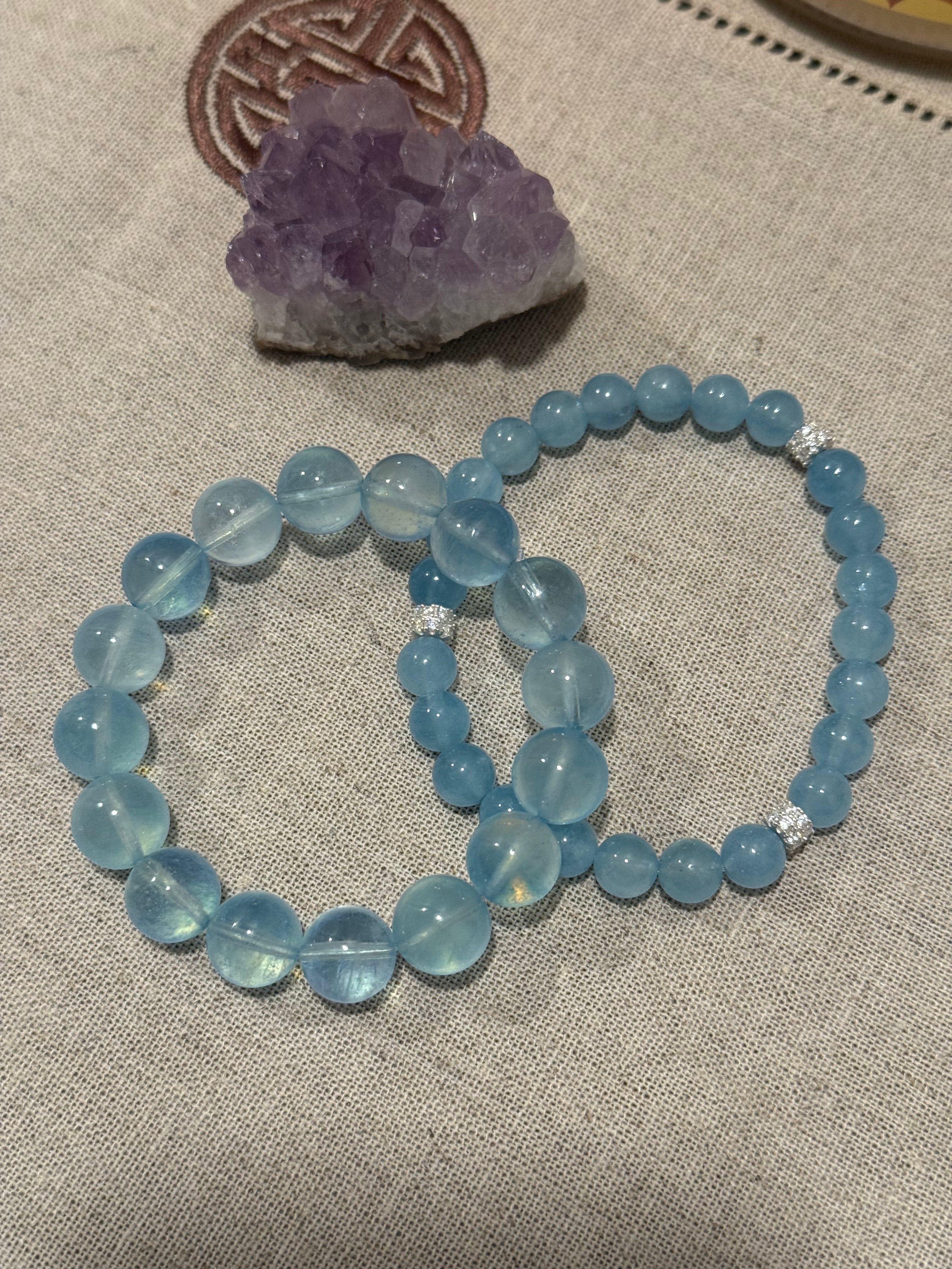 Design · Aquamarine · 海藍寶設計手鍊