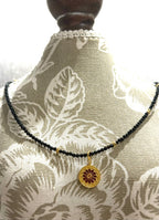 Black Tourmaline Two-Sided Necklace | Reversible Pendant