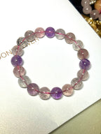 Purple Super 7 Crystal Beads | High-Energy Multi-Mineral Healing Beads